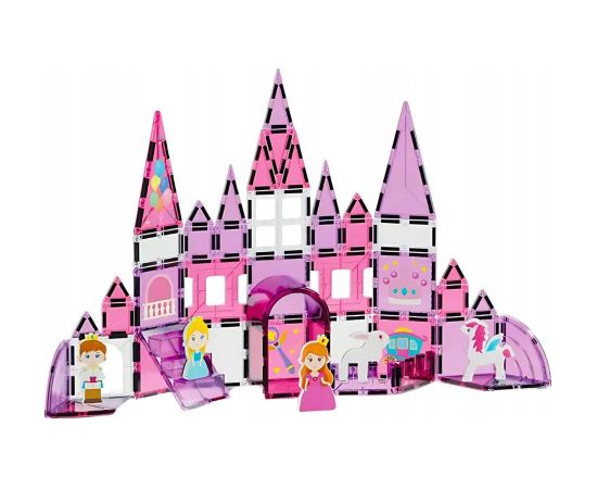 Leantoys Klocki magnetyczne różowe 58el Конструкторы