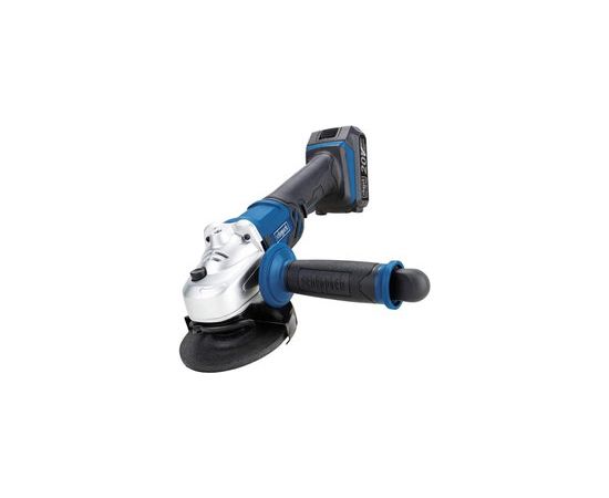 Akumulatora leņķa slīpmašīna CAG115-20ProS, 1x2,0 Ah, GEN1, Scheppach Slīpmašīnas