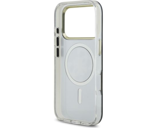 Guess PC/TPU Mirror 4G Glitter Logo MagSafe Case Aizsargapvalks priekš Apple iPhone 17 Pro Max Neoriģinālie Maciņi