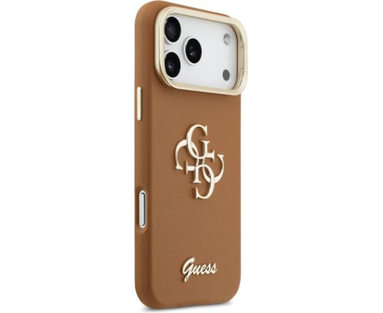 Guess PU Grained 4G Logo Stand Camera Frame Case Чехол для Apple iPhone 17 Pro Max Чехлы - альтернативные