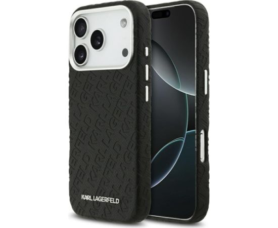 Karl Lagerfeld Grained PU Repeated Logo MagSafe Case Чехол для Apple iPhone 17 Pro Чехлы - альтернативные
