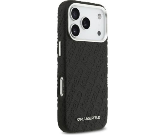 Karl Lagerfeld Grained PU Repeated Logo MagSafe Case Чехол для Apple iPhone 17 Pro Чехлы - альтернативные