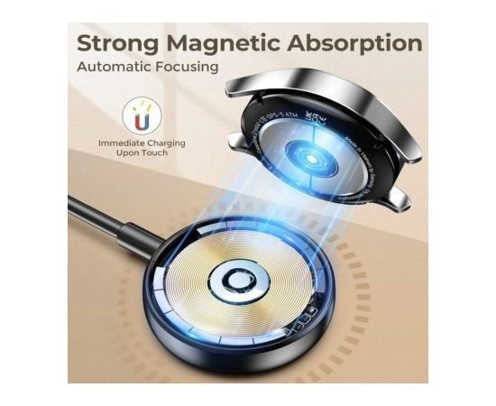 Swissten Беспроводной кабель 2in1 для зарядки Samsung Galaxy Watch / 2x USB-C / USB 1.2m Bezvadu telefonu lādētāji