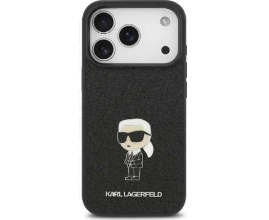 Karl Lagerfeld Fixed Glitter Metal Ikonik Case Чехол для Apple iPhone 17 Pro Чехлы - альтернативные