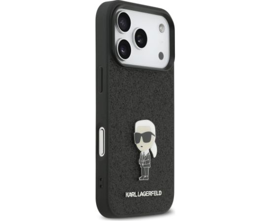 Karl Lagerfeld Fixed Glitter Metal Ikonik Case Чехол для Apple iPhone 17 Pro Чехлы - альтернативные