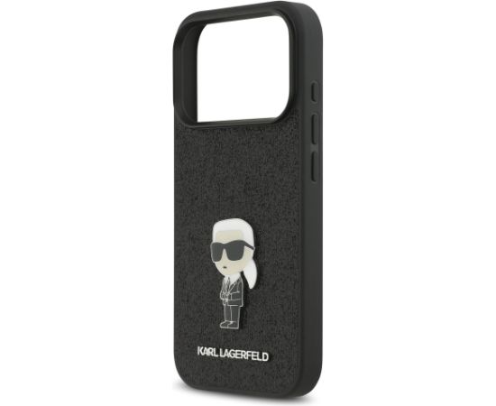 Karl Lagerfeld Fixed Glitter Metal Ikonik Case Чехол для Apple iPhone 17 Pro Чехлы - альтернативные