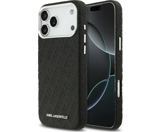 Karl Lagerfeld Grained PU Repeated Logo MagSafe Case Чехол для Apple iPhone 17 Pro Max Чехлы - альтернативные