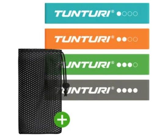 Tunturi Mini Resistance Band Set 4pcs Pretestības gumijas