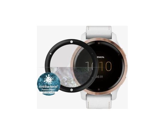 PanzerGlass Ekrāna aizsargs priekš Garmin Venu 2s/Vivoactive 4s, Black Smart-Watch aksesuāri