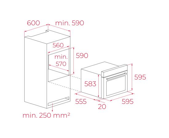 Built in oven Teka stainless steel Крупная бытовая техника