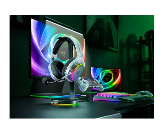 Razer Multi-Platform Gaming Headset Barracuda X Chroma Bluetooth Over-Ear Microphone Wireless Phantom White Edition Наушники