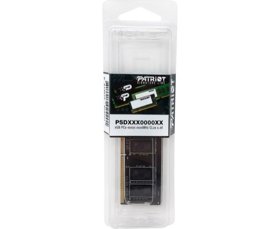 Memory module PATRIOT SIGNATURE DDR4 SO-DIMM 8GB 3200MHz (PSD48G32002S) Оперативная память (RAM)