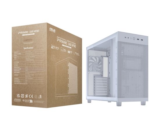 ASUS PRIME AP303 TG White Datoru korpusi