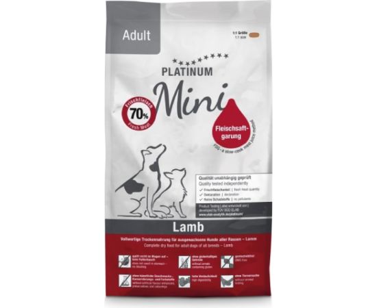 PLATINUM Adult Lamb Mini - semi-moist dog food - 900g Suņu barība