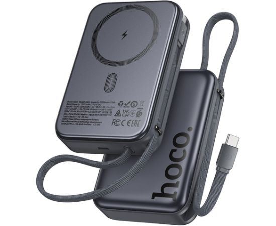 External battery Power Bank Hoco Q44A 45W Magnetic 20000mAh black Power Banks