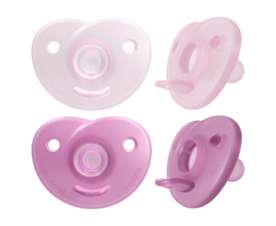 Philips Avent Soothie silikona māneklītis ar silikona vairogu, 0-6M, 2 gab. - SCF099/27 Пустышки / Соски