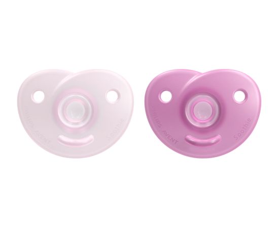 Philips Avent Soothie silikona māneklītis ar silikona vairogu, 0-6M, 2 gab. - SCF099/27 Пустышки / Соски