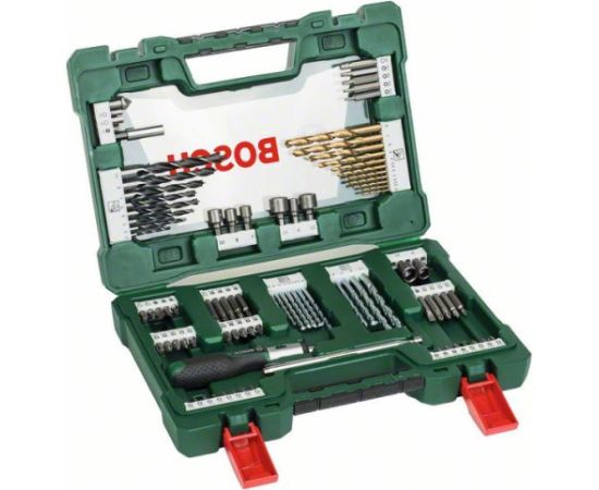 Instrumentu komplekts Bosch 2607017195; 91 gab. Piederumi urbjiem