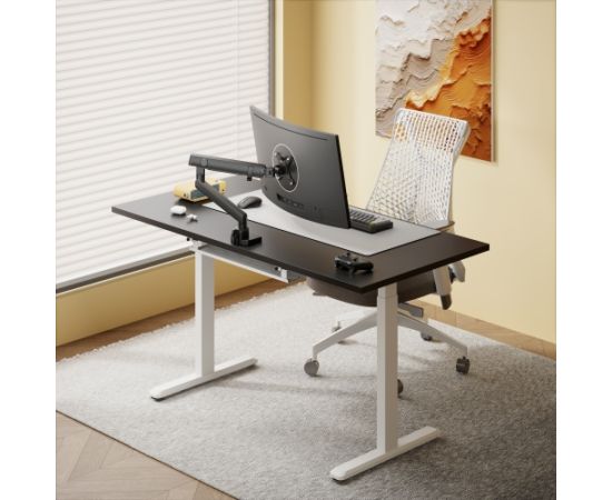 Adjustable Height Table Up Up Bjorn White, Table top L Black Biroja galdi