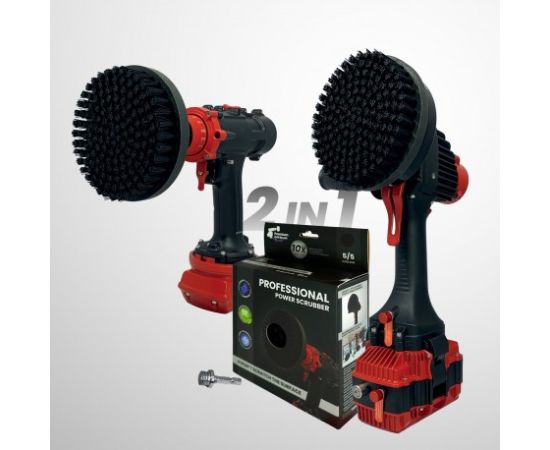 Premium urbju birste profesionālai tīrīšanai 2 in 1 - īpaši stingra, melna, 15 cm Tīrīšānas iekārtu aksesuāri