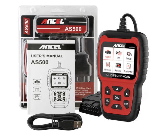 Diagnostic Scanner OBD2 Ancel AS500/AC105 Testeri un mērierīces