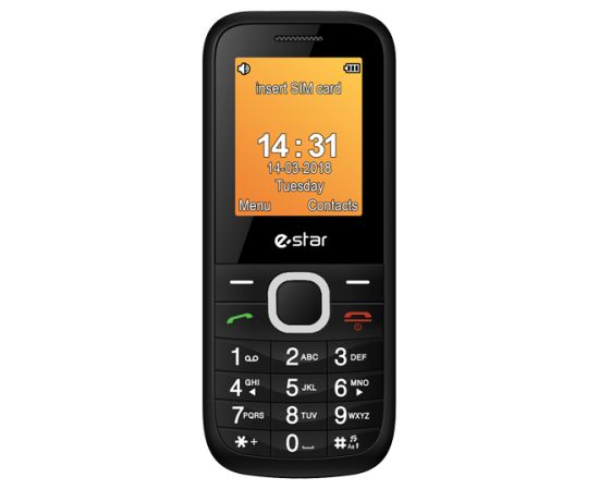 eSTAR X18 Feature Phone Dual SIM Silver Mobilie telefoni