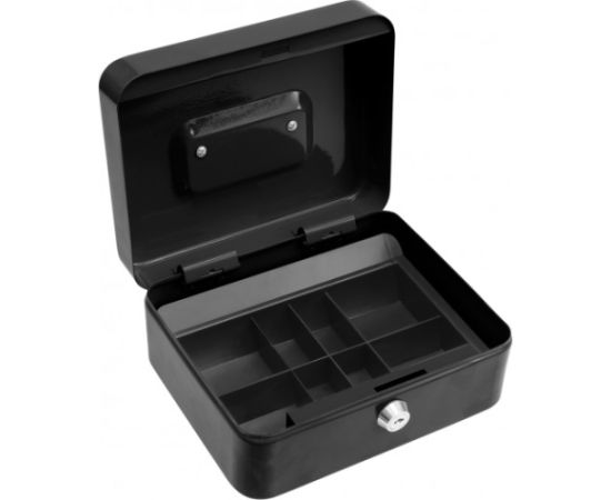 Vorel Kasetka na pieniądze czarna kluczyk 200x160x90mm (78622) Новости - Для офиса