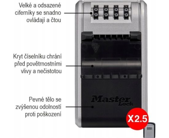 MasterLock Kasetka na klucze z zamkiem szyfrowym do stałego montażu na cianie Новости - Для офиса