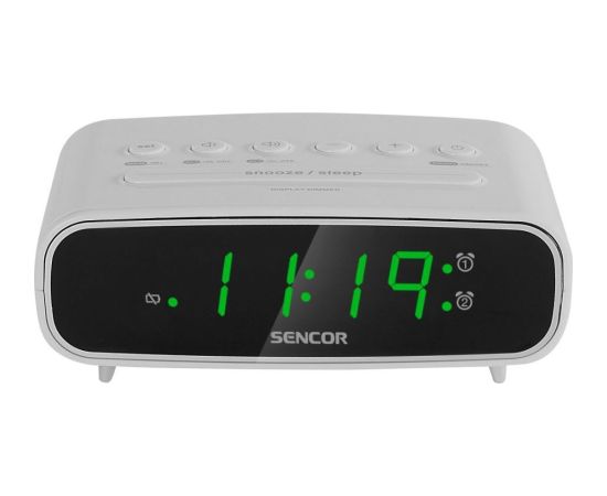 Radio alarm clock Sencor, white Радио,Радио будильники