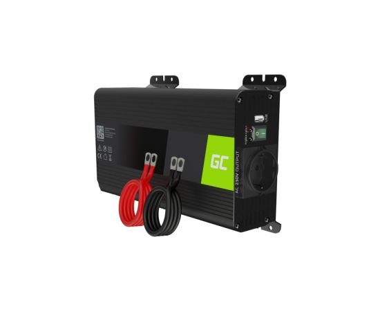 Strāvas pārveidotājs Green Cell PRO 12V to 230V 500W/1000W Pure sine wave Strāvas pārveidotāji