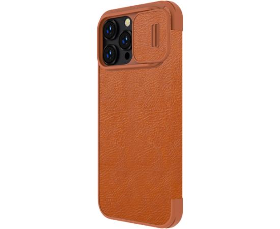 Case Nillkin Qin Pro Leather Samsung S916 S23 Plus 5G brown Neoriģinālie Maciņi