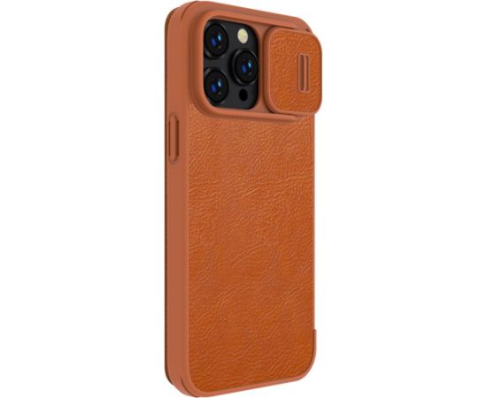 Case Nillkin Qin Pro Leather Samsung S916 S23 Plus 5G brown Neoriģinālie Maciņi