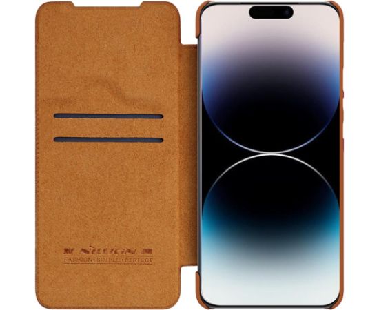 Case Nillkin Qin Pro Leather Samsung S916 S23 Plus 5G brown Neoriģinālie Maciņi