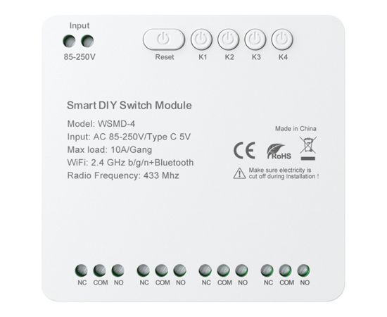 DIY Avatto WSMD-4 250V smart switch module Viedie slēdži