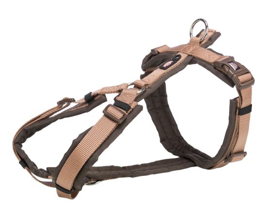 Trixie Premium trekking, szelki, dla psa, karmel/orzech laskowy, taśma parciana, S: 36–44 cm/15 mm Citas preces