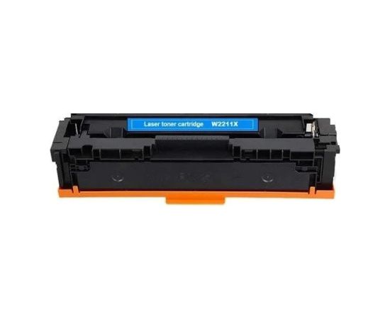 Compatible toner HP W2211X Cyan with chip Lāzerprinteru izejmateriāli