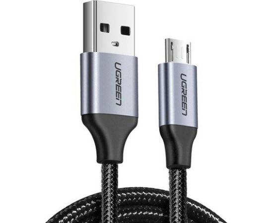 Ugreen   Ugreen US290 60148 USB-A / micro USB 2.4A cable 2m - gray Новинки Компьютерная техника