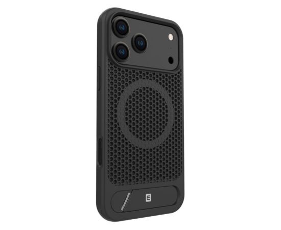 Evelatus Apple  iPhone 17 Pro Max Premium Case Magsafe With Stand Plastic Black Neoriģinālie Maciņi