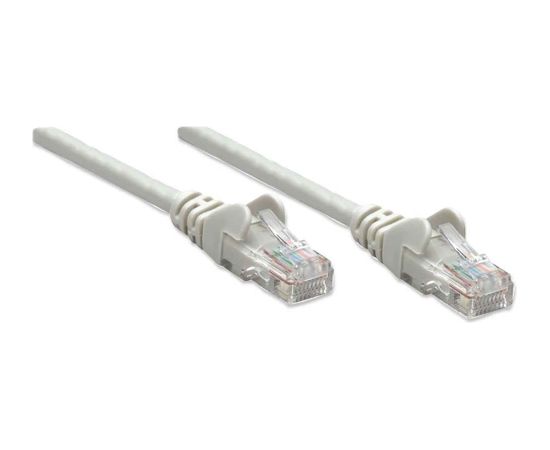Intellinet Network Patch Cable, Cat5e, 2m, Grey, CCA, U/UTP, PVC, RJ45, Gold Plated Contacts, Snagless, Booted, Lifetime Warranty Tīkla vadi
