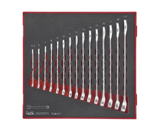 Tengtools Uzgriežņu atslēgu komplekts Teng Tools TED6515; EVA; 15 gab. Механические инструменты