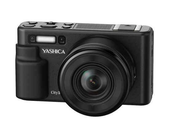 YASHICA City 200 digitālā kamera, melna Цифровые фотокамеры