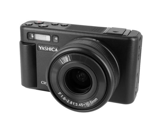 YASHICA City 100 digitālā kamera, melna Цифровые фотокамеры