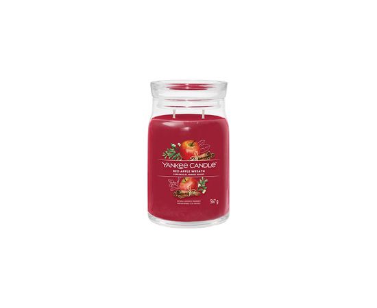 Yankee Candle Red Apple Wreath Signature Candle 567.0g Telpu aromāti