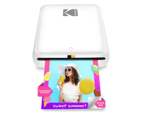 Kodak STEP Instant Mobile Photo printer Colour ZINK 2x3'' 1 ppm, Bluetooth, White Новости - Для офиса