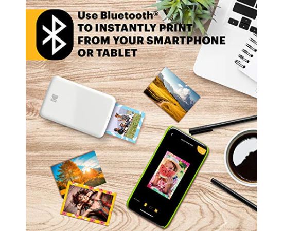 Kodak STEP Instant Mobile Photo printer Colour ZINK 2x3'' 1 ppm, Bluetooth, White Новости - Для офиса