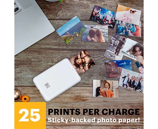 Kodak STEP Instant Mobile Photo printer Colour ZINK 2x3'' 1 ppm, Bluetooth, White Новости - Для офиса