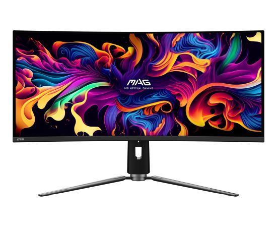 LCD Monitor MSI 34" Curved/21 : 9 Panel QD-OLED 3440x1440 21:9 175Hz Matte 0.03 ms Swivel Height adjustable Tilt Colour Black MAG341CQPQD-OLED Monitori