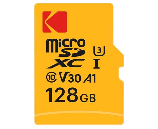 Kodak mSD 128GB UHS-I U3 Ultra EKMSDM128GXC10HPRK Atmiņas kartes micro SD SDHC