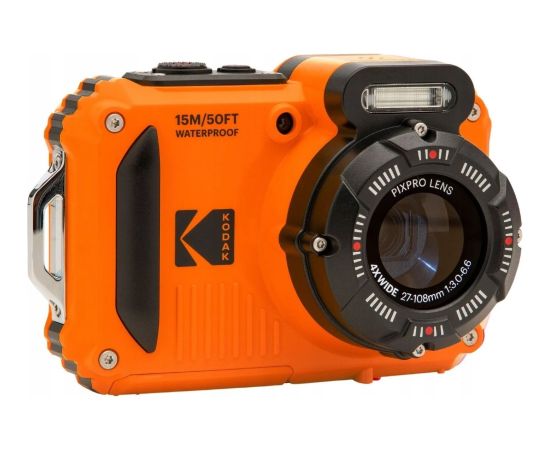 Kodak Zemūdens kamera, ūdensizturīga, 15 m, 16 megapikseļu, 1080p, 4 optiskās tālummaiņas, Wifi  oranža Новинки Компьютерная техника