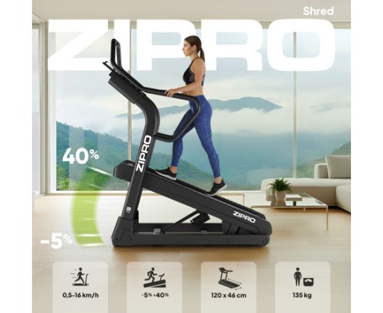 Bieżnia Zipro Shred z dużym nachyleniem 40% Велосипеды